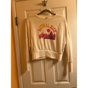 Women's Old Navy Sweater S Off-white Pink
